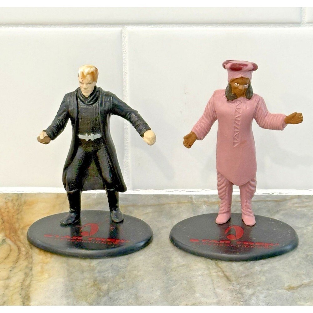 1994 Applause Star Trek Generations Dr Soran & Guinan 3" PVC Figures Collectible